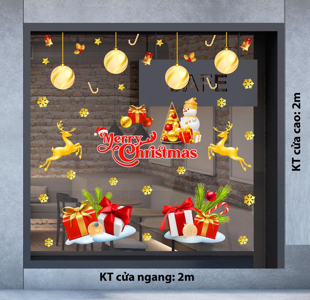 Decal trang trí NOEL 2024 combo số 6