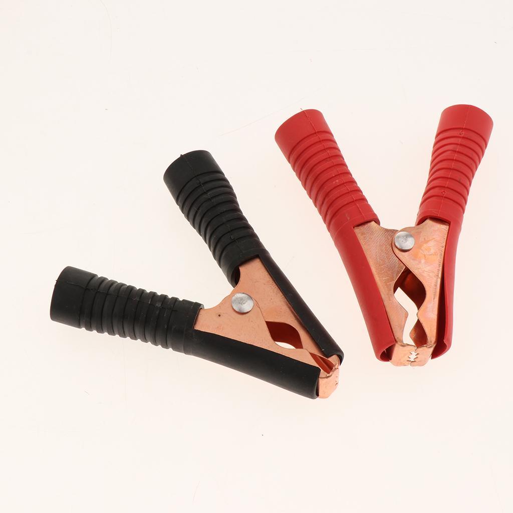 10pcs Car Alligator Clips Battery Clamps Crocodile Clip 100a Red Black