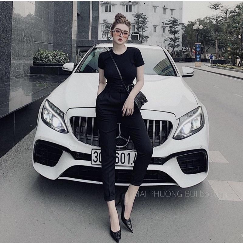 SET ÁO PHÔNG CỔ TRÒN MIX QUẦN BAGGY