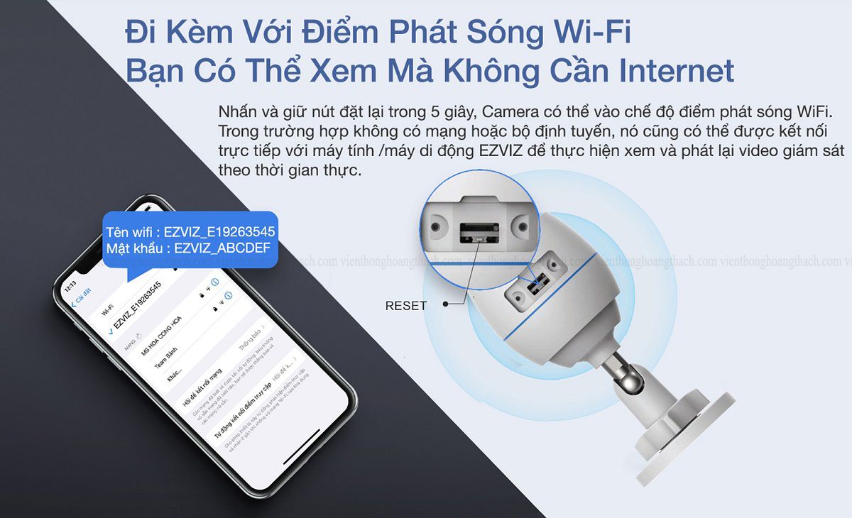 Camera IP Wifi Ngoài Trời EZVIZ C3TN 2MP 1080P Color Night Tích Hợp Mic Thu Âm - Có Màu Ban Đêm - Hỗ Trợ Thẻ Nhớ Lên 256G - Hàng Chính Hãng