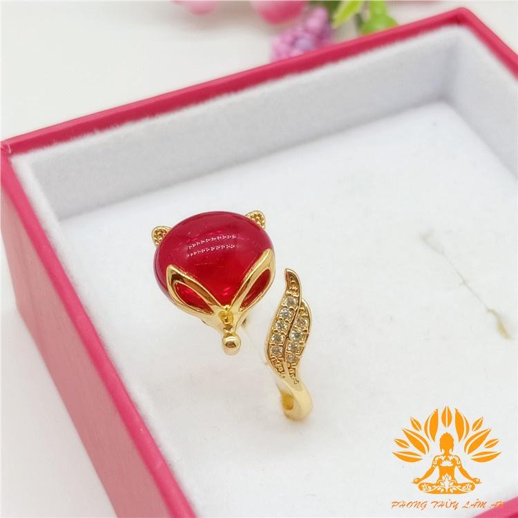 NHẪN HỒ LY ĐÁ TỰ NHIÊN ĐỦ MÀU BERYL TÌNH DUYÊN MAY MẮN TÀI LỘC TẶNG KÈM DÂY ĐEO, HỘP GẤM CAO CẤP.