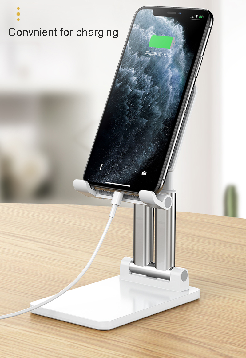 Double Tube Adjustable Desktop Tablet Mobile Phone Holder Stand for iPad iPhone Samsung Huawei Xiaomi Tablet Stand Holder