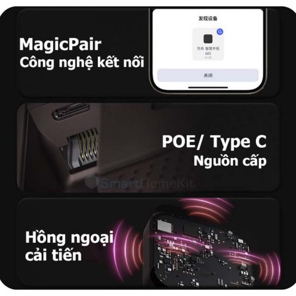 [Quốc Tế] Bộ trung tâm Aqara Hub M3 Zigbee &amp; Matter, điều khiển hồng ngoại - Hàng Chính Hãng Bảo hành 1 Năm