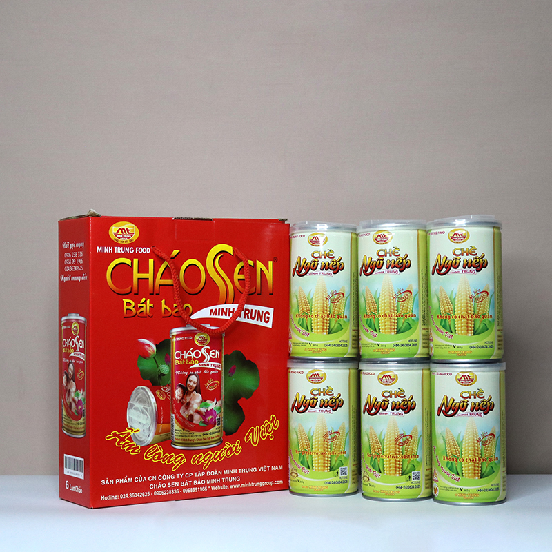 Chè Ngô Nếp Minh Trung lốc 6 lon - CHENGONEP 6