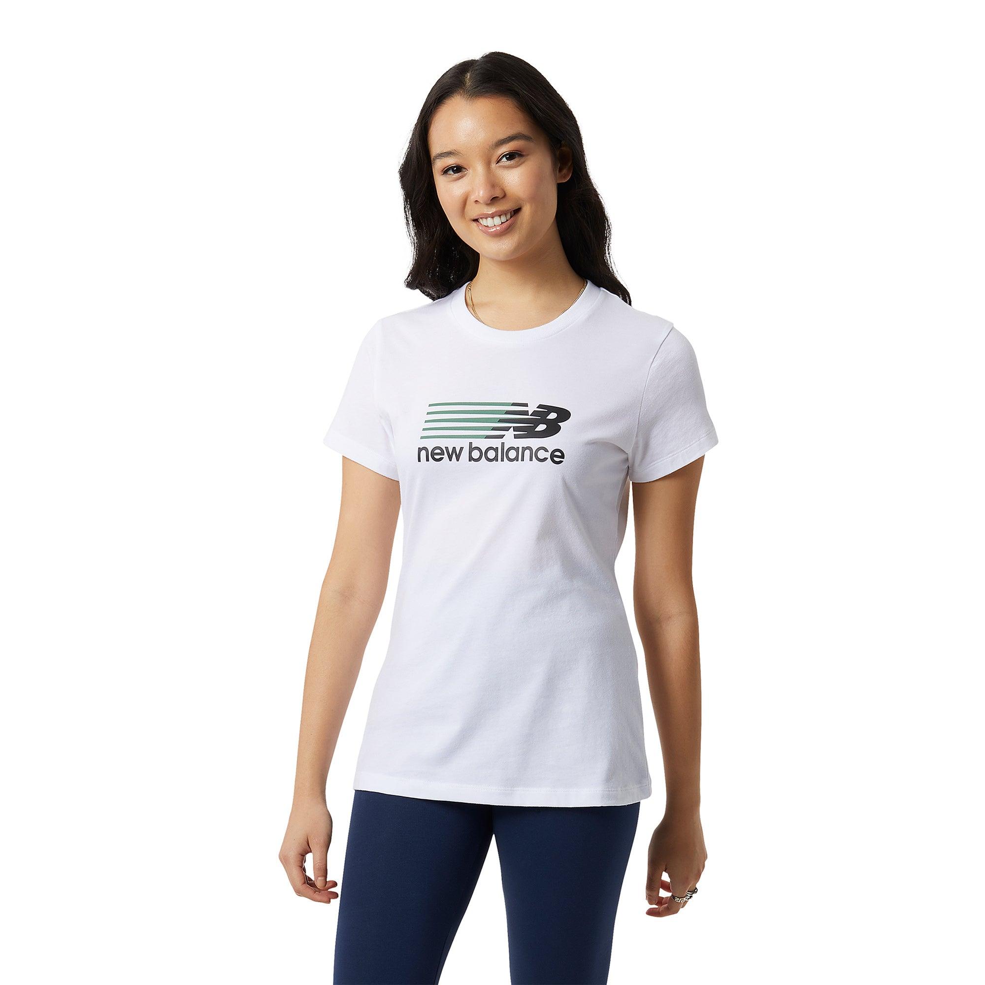 Áo thun thời trang nữ New Balance NB APP LIFESTYLE T-SHIRT W WHITE - WT23801WT (form quốc tế)