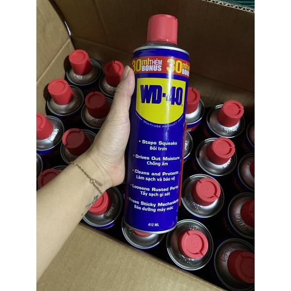 Dung dịch chống rỉ sét và bôi trơn đa năng WD -40 (chai to 412ml)