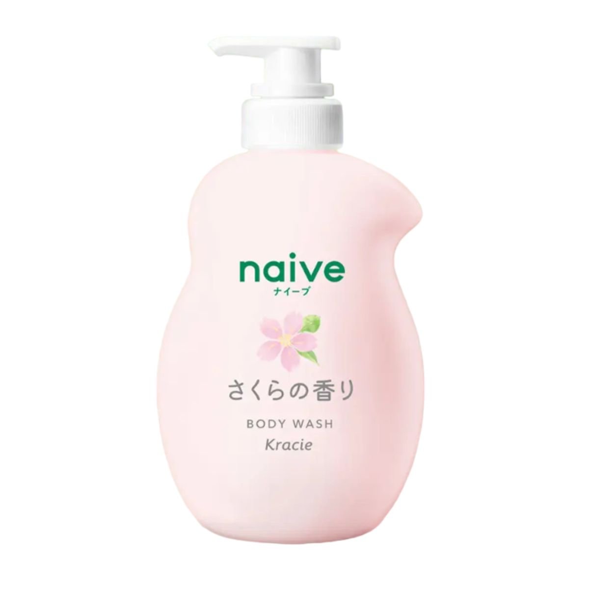 Sữa Tắm Trắng Mịn Da Chiết Xuất Hoa Anh Đào Kracie Naive Body Wash Sakura 530mL