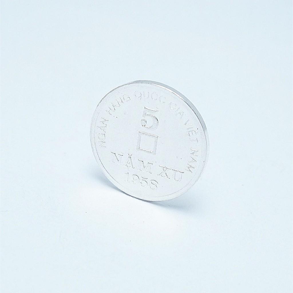 Đồng xu bạc QMJ Đánh gió đánh cảm, đường kính 2,2cm - Q177