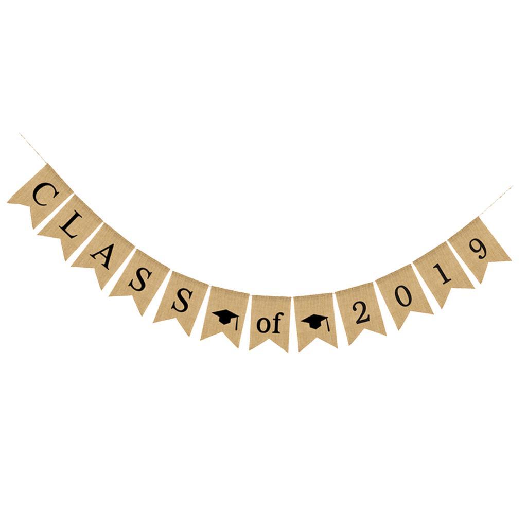 Graduation Banner Class of 2019 Bunting Banner Garland Party Decorations