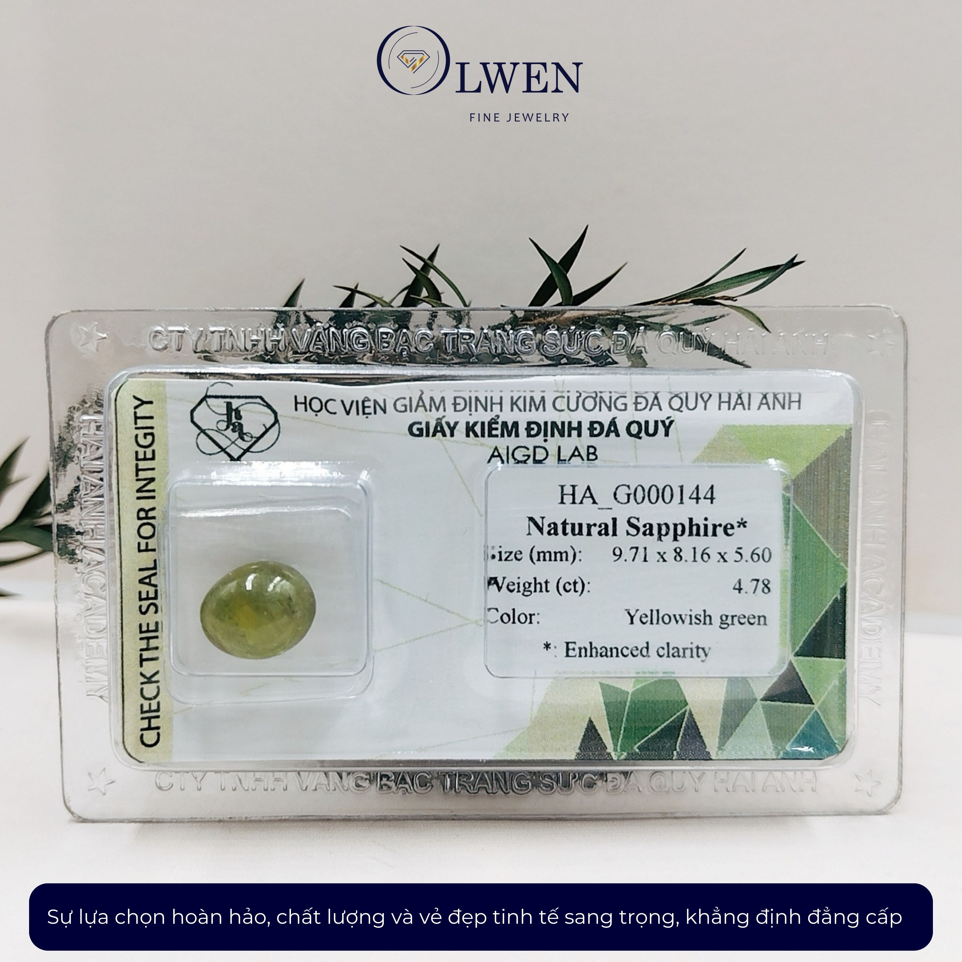 Viên đá Sapphire thiên nhiên HA-G000144