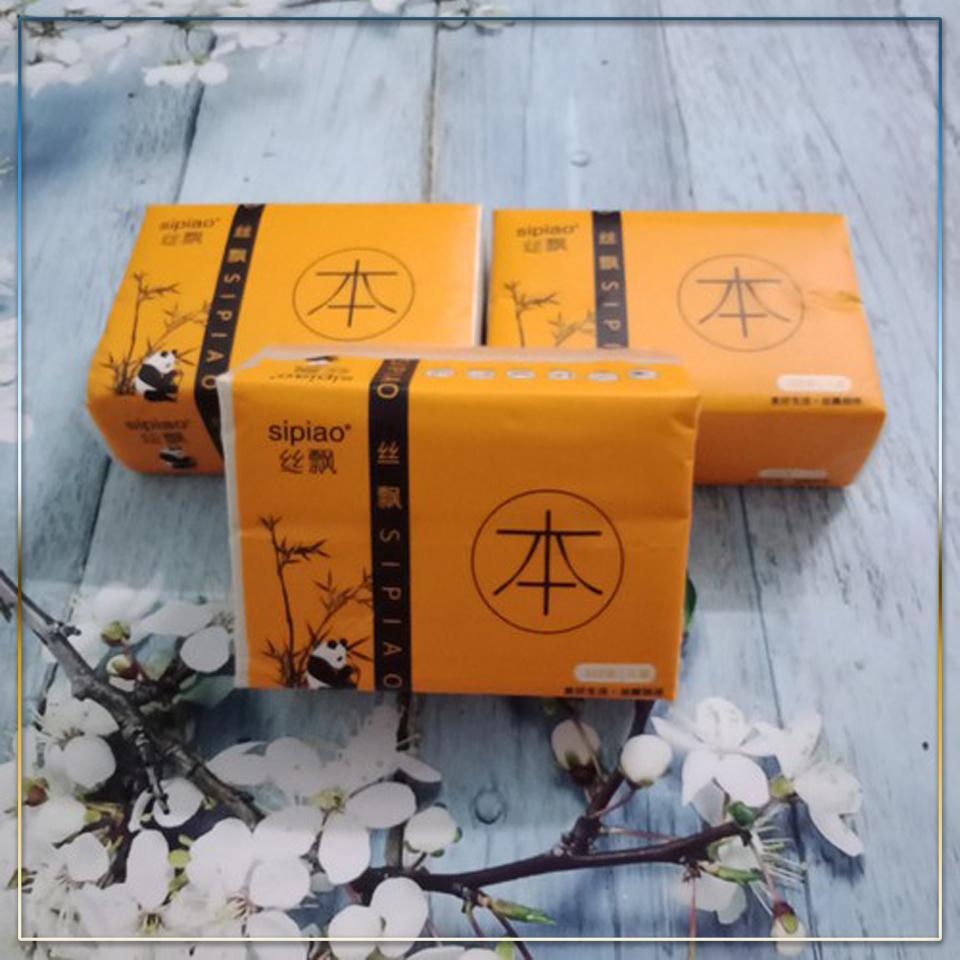 Set 5 Hộp Khăn Giấy Gấu Trúc Sợi Tre Siêu Dai - Chưa Qua Khử Hóa Chất An Toàn Với Sức Khỏe - Giao Hàng Toàn Quốc