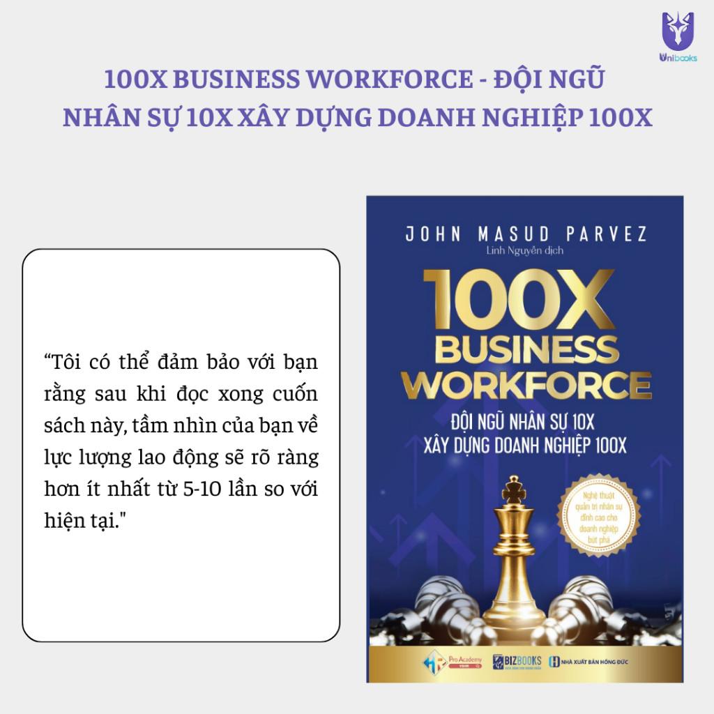 Sách - 100X Business Workforce - Đội ngũ nhân sự 10x xây dựng doanh nghiệp 100x: Nghệ thuật quản trị nhân sự - Bizbooks