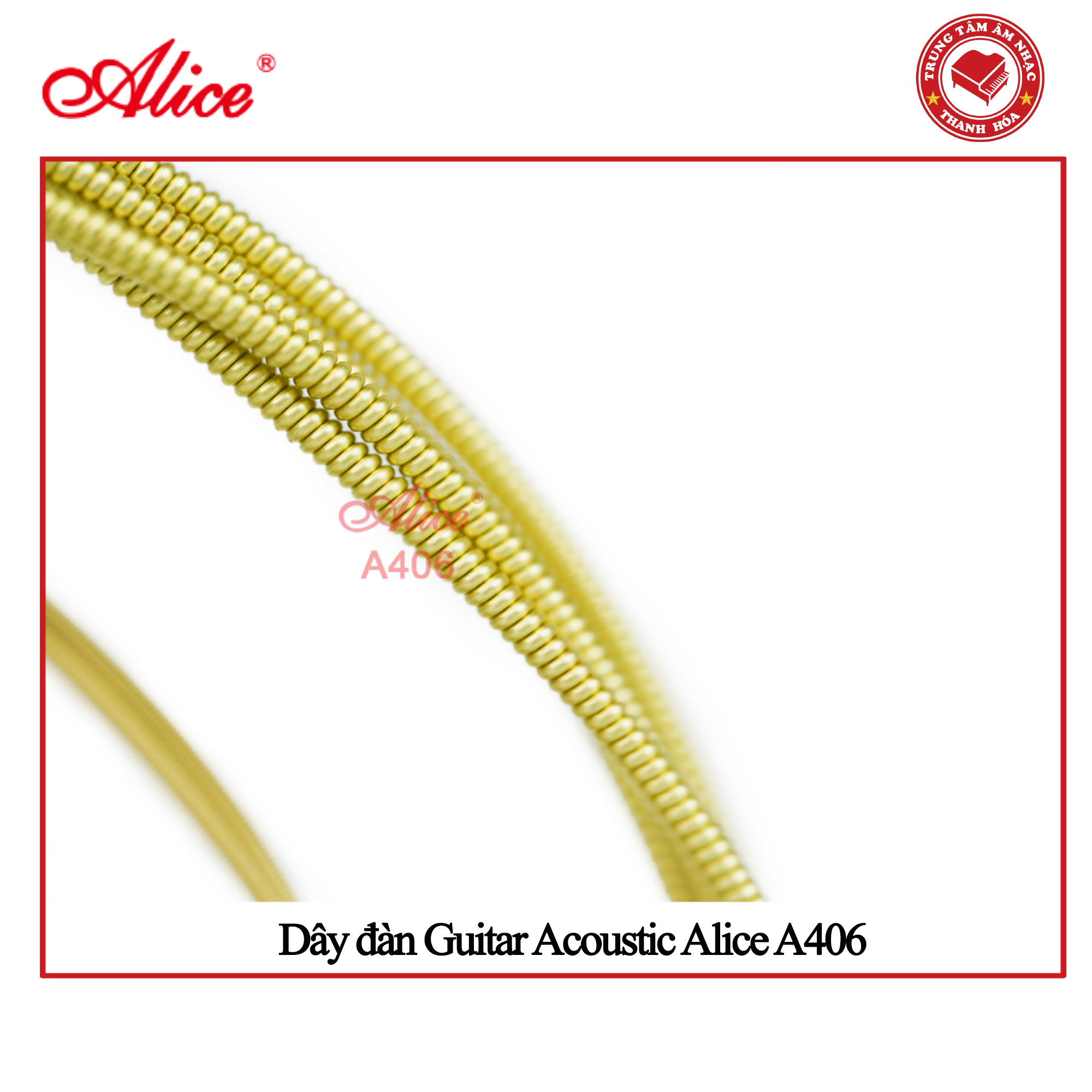 Bộ dây đàn Guitar Acoustic Alice A406  - Hàng chính hãng