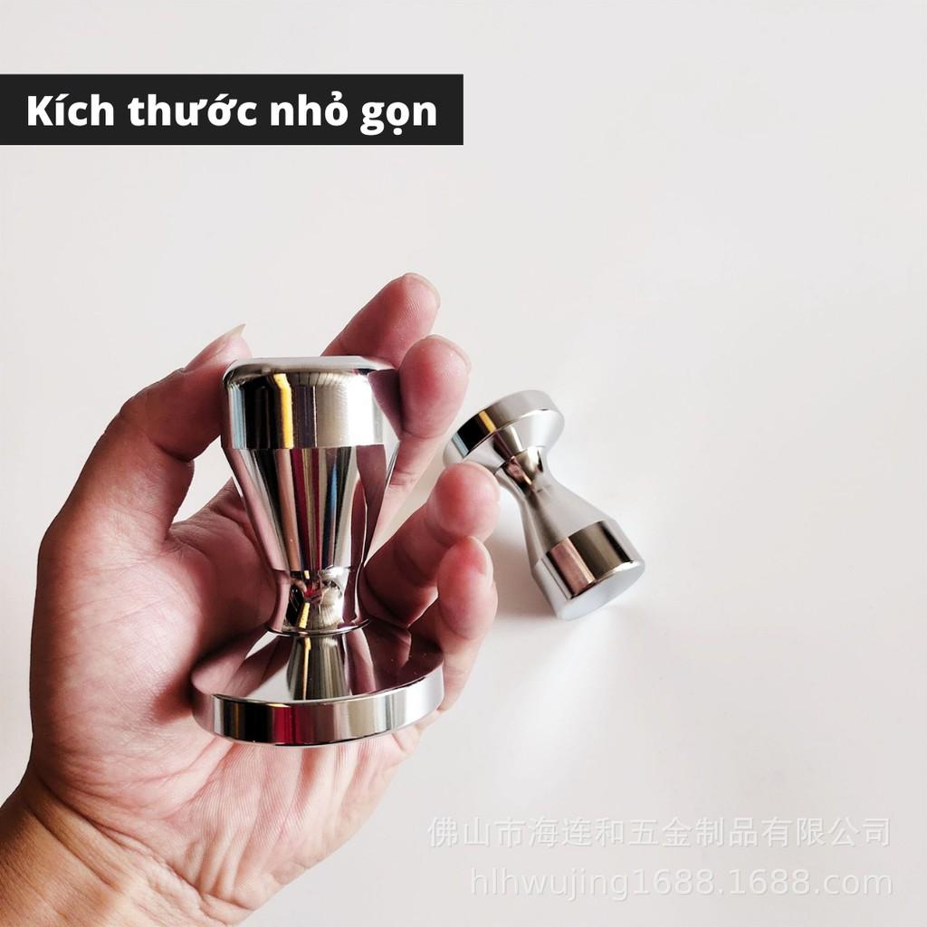 Tamper OCD Dụng cụ nén cà phê pha Espresso nén cafe Inox cao cấp đường kính 51 53 58 mặt chia ba cho máy pha chuyên dụng