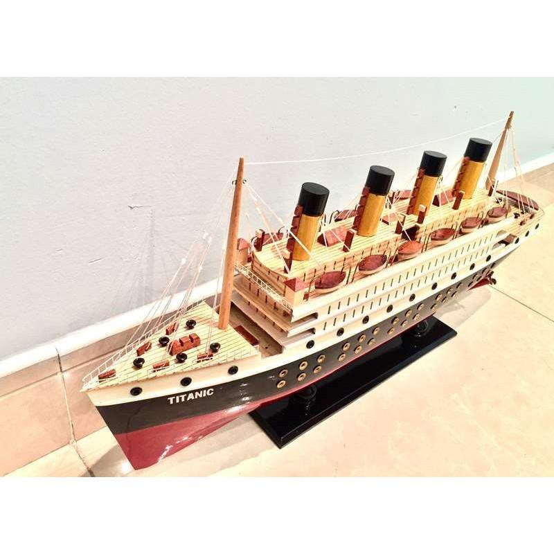 Mô Hình Tàu Thủy Dài 40cm- Tàu Titanic Huyền Thoại Gỗ Tự Nhiên 100%