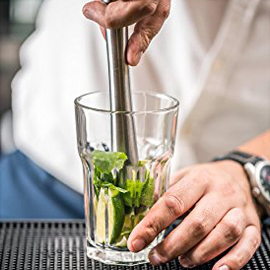 Professional Stainless Steel Cocktail Muddler Drink Muddler Bartender Tool