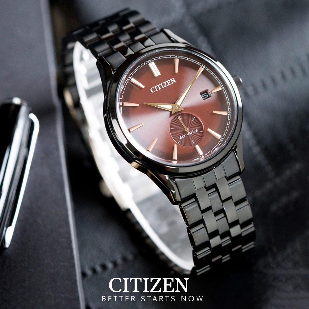 Đồng Hồ Nam Citizen Dây Thép Không Gỉ BV1115-82X - Mặt Nâu