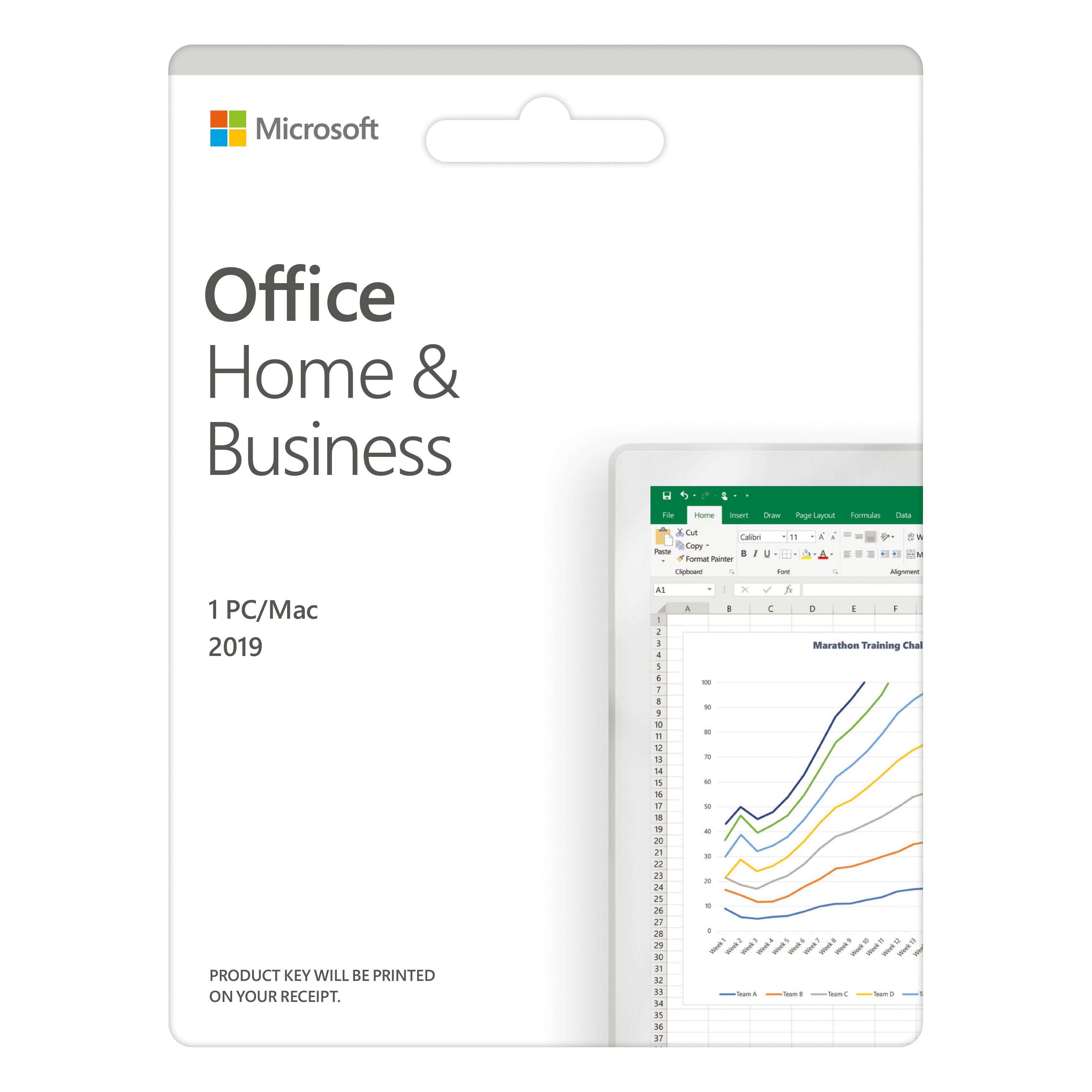 Phần mềm Microsoft Office Home and Business 2019 English APAC EM Medialess P6 (T5D-03302) - Hàng Chính Hãng