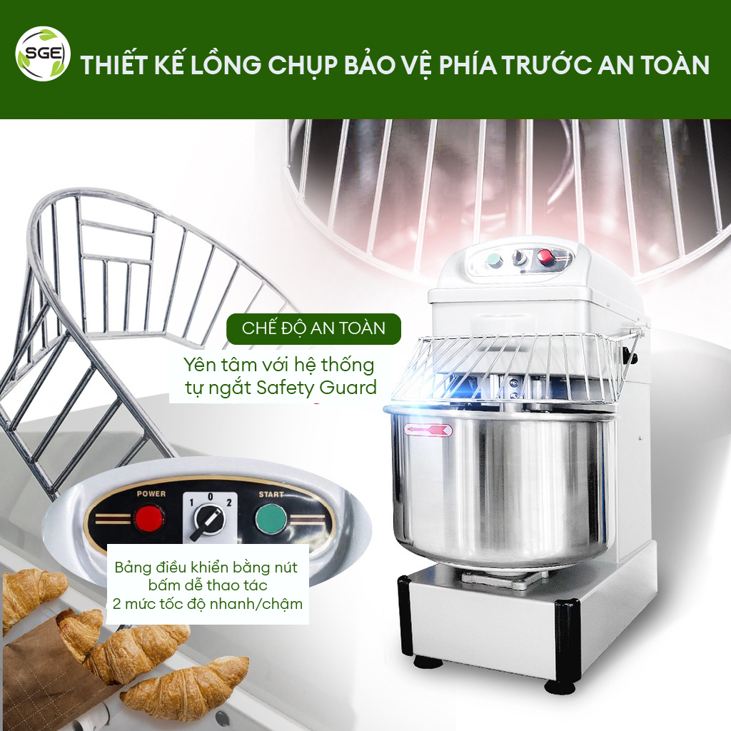 Máy Trộn Thực Phẩm Công Suất Cao DK30 . Cực Kì Mạnh Mẽ, Trang Bị Motor Công Suất Cao, Trộn Mọi Thực Phẩm. Hàng Nhập Khẩu Chính Hãng SGE Thailand