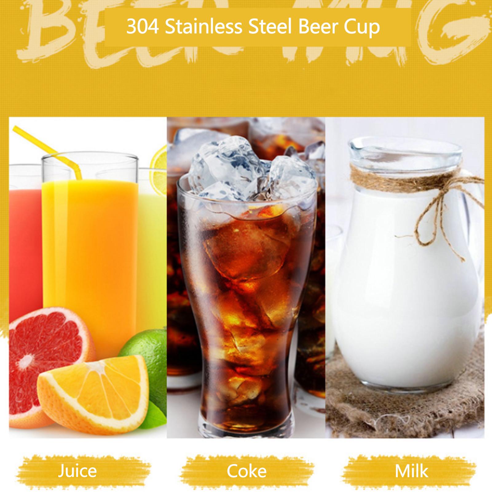 Cốc bia bằng thép không gỉ 304 Hai lớp