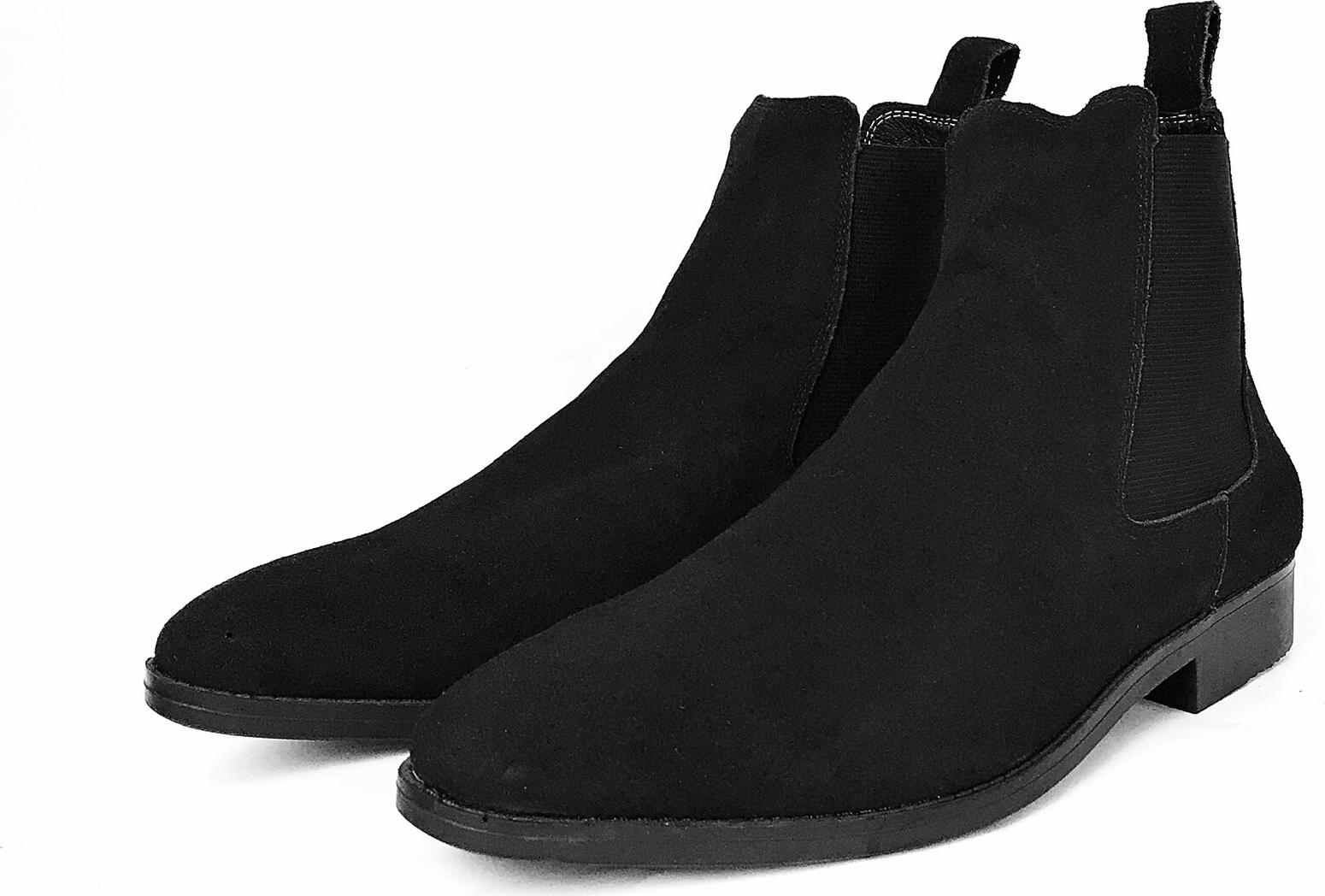 Giày Chelsea Boots Cổ Cao Da Bò Thật Nguyên Tấm Cao Cấp Tefoss HT350 Thời Trang 4 Màu Hot Trend Nhất Size 37 - 43