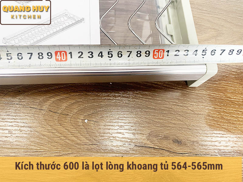 Giá úp bát 2 tầng cố định inox bóng cho tủ bếp trên