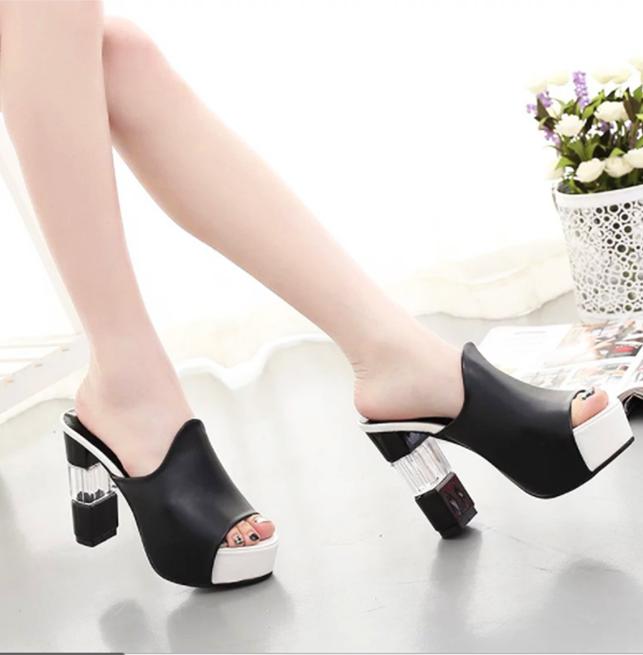 Dép cao gót phối gót kiểu cao cấp - D994