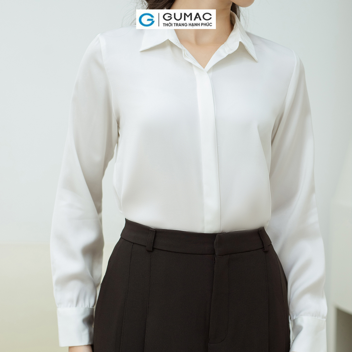 Áo sơ mi nẹp nút GUMAC AD08005