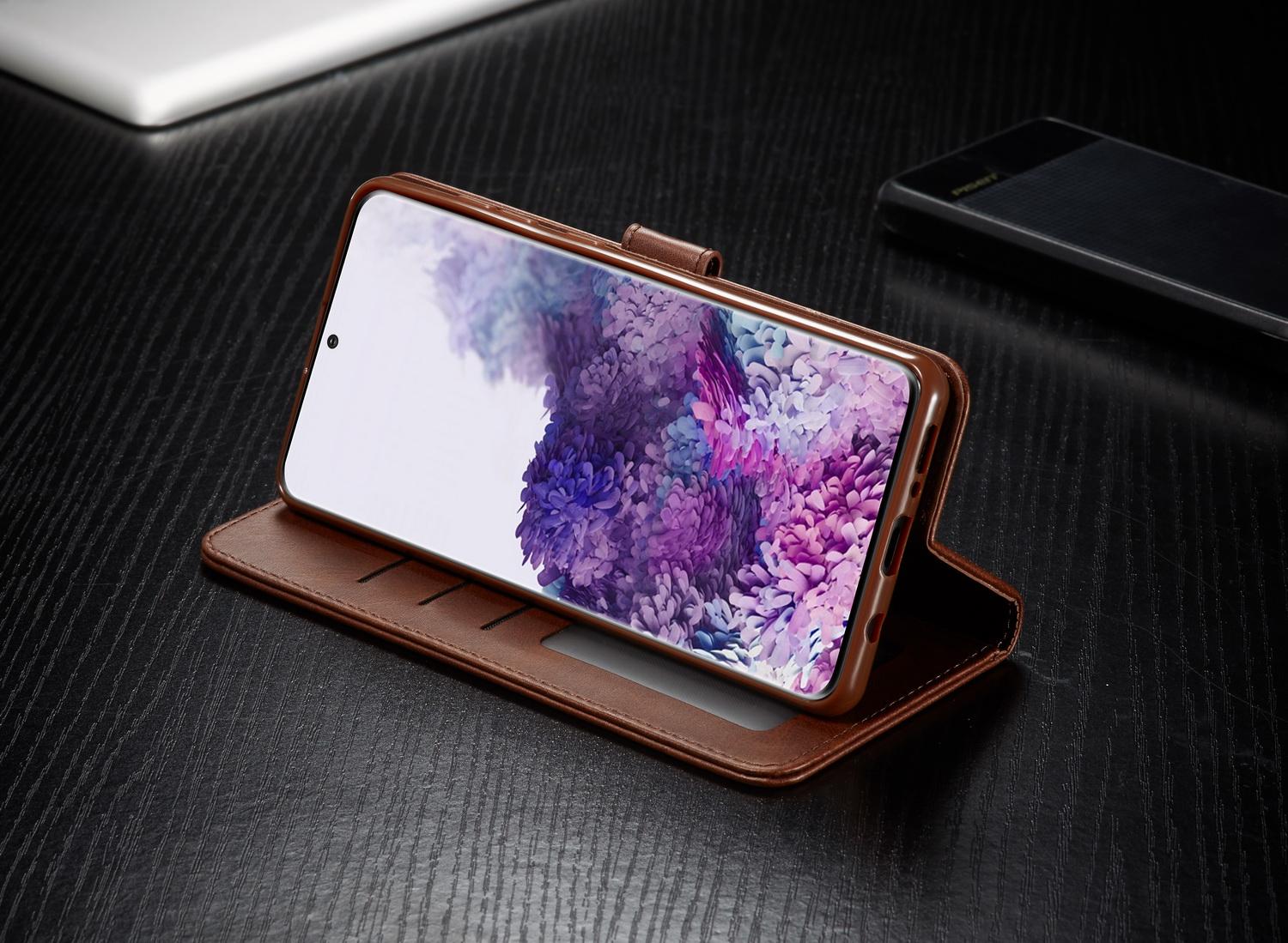 Cho Samsung Galaxy S20 FE S20 Fan Edition S20 Lite Bao da điện thoại PU chống sốc kiểu ví thẻ gập cao cấp
