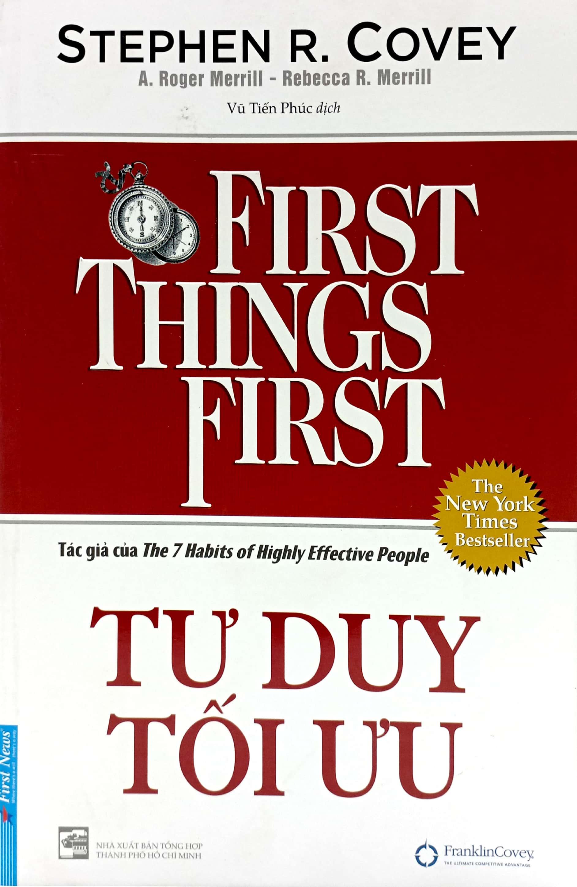 Tư Duy Tối Ưu - First Things First