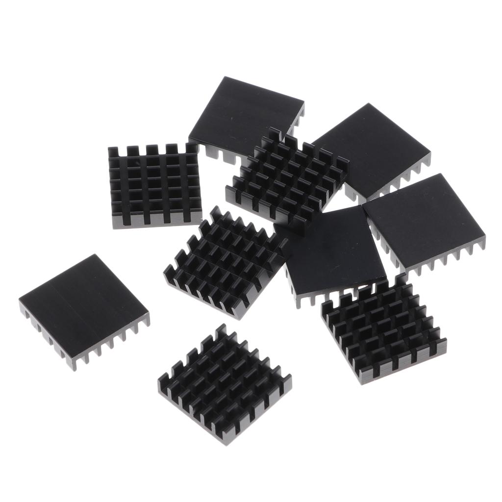 10 Pcs Aluminum GPU Graphic CPU Heatsink Thermal Conduction Pad Cooling Pad