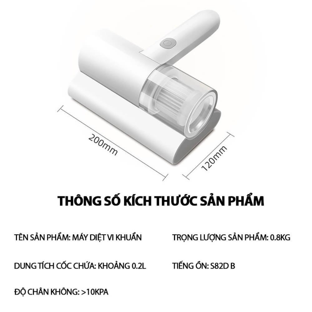 MiracleBaby - Máy hút bụi diệt khuẩn nệm giường bằng tia UV, hút ẩm không khí, chăn ga, ghế sofa/ Hàng nhập khẩu