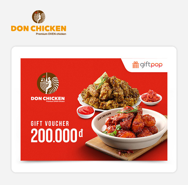 Phiếu Quà Tặng Don Chicken 200K