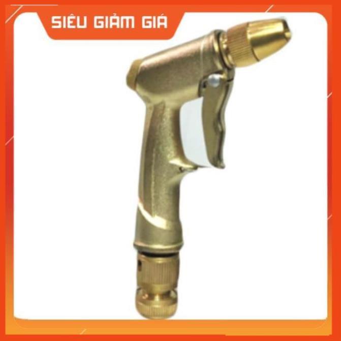 Bộ dây vòi xịt nước rửa xe, tưới cây đa năng, tăng áp 3 lần, loại 3m, 5m 206701-1Qđầu đồng, cút, nối PE, d.vàng