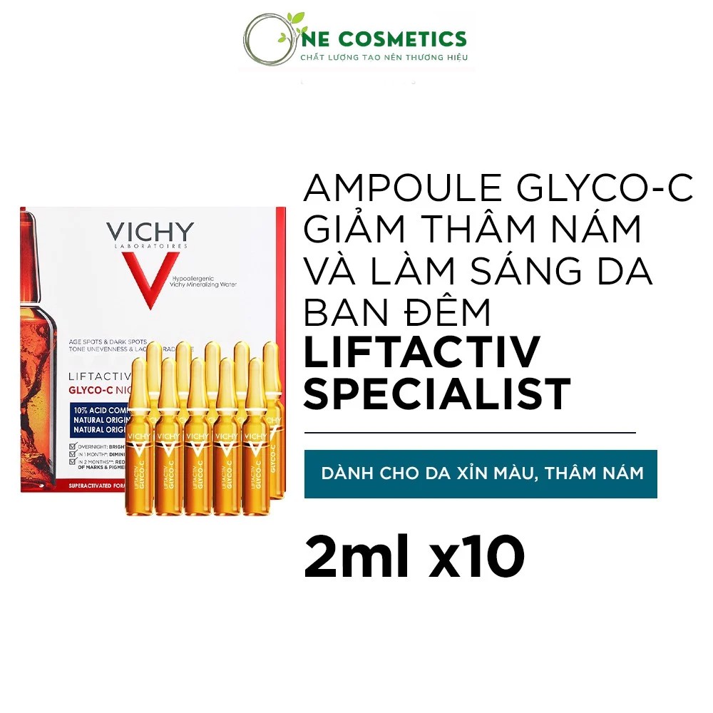 Tinh chất cô đặc Liftactiv Specialist Ampoule Glyco c giúp dưỡng sáng da, mờ thâm nám ban đêm 2ML x 10/Hộp