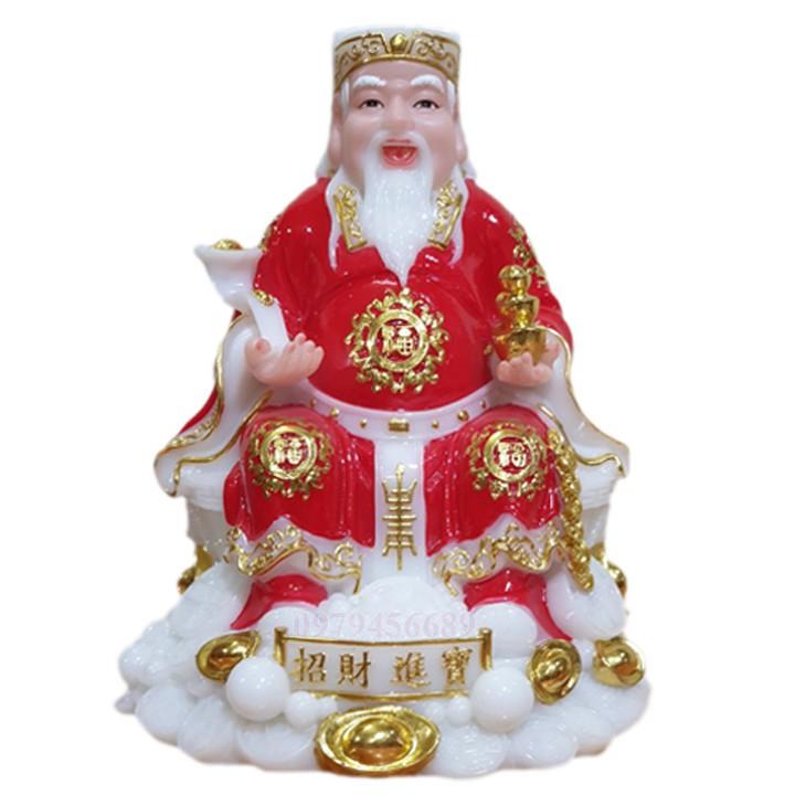 Cặp tượng thần tài ông địa đá cao cấp 8 inch - M1