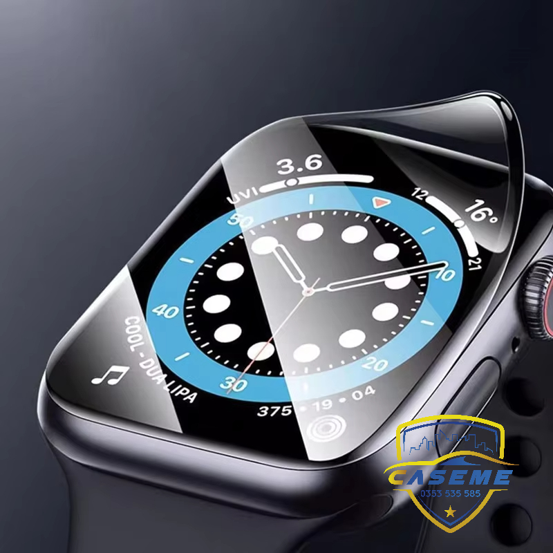 Miếng dán màn cho Apple Watch 44mm / 40mm / 42mm / 38mm cường lực dẻo Full viền 5D, chống xước, chống sốc cao cấp - Hàng nhập khẩu