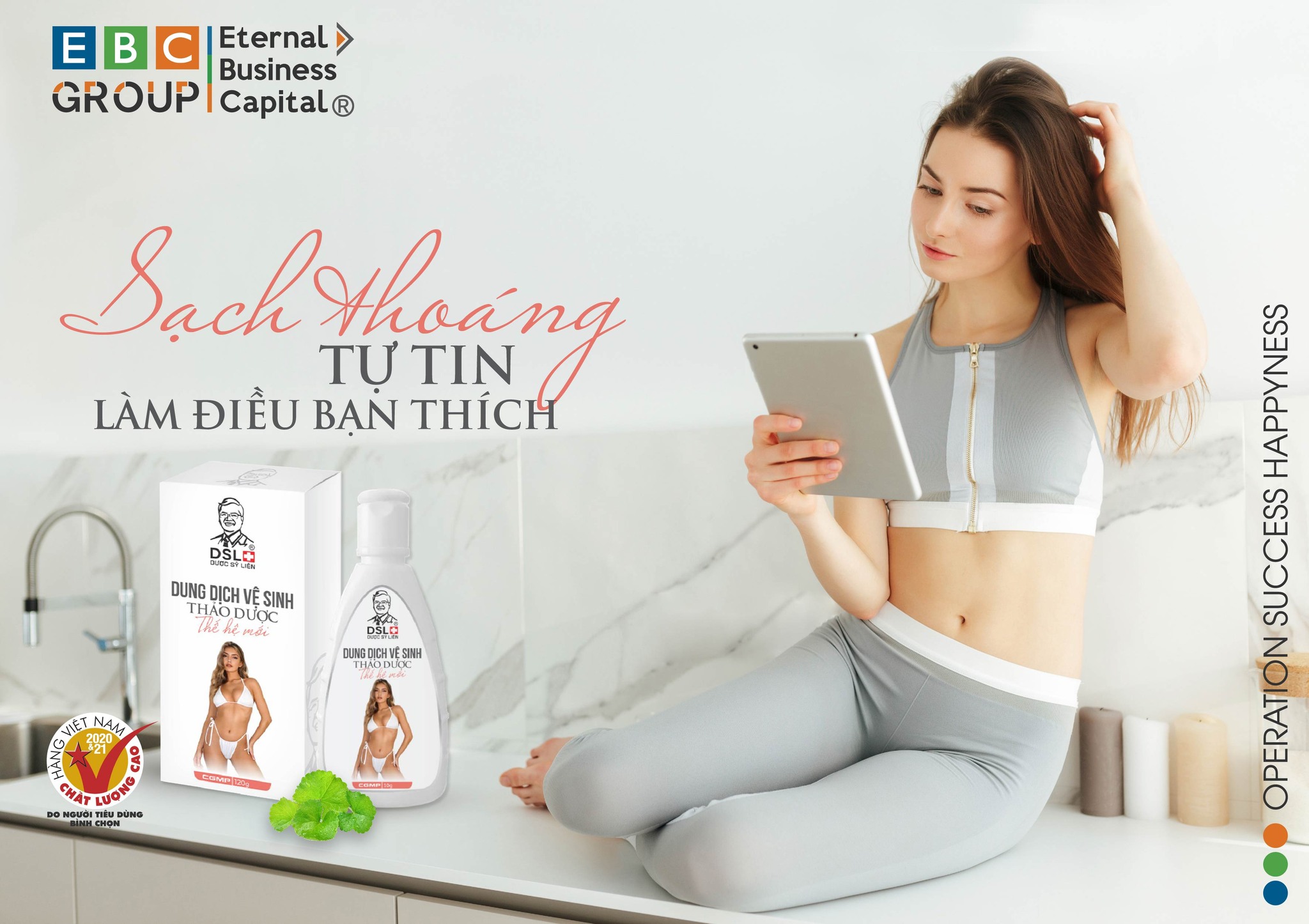 Dung Dịch Vệ Sinh Phụ Nữ Thảo Dược Thế Hệ Mới Dược Sĩ Liên -120g