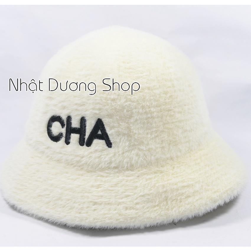 NÓN LÔNG THỎ BUCKET NỮ THỜI TRANG CAO CẤP 2022 DUY NHẤT TẠI VN