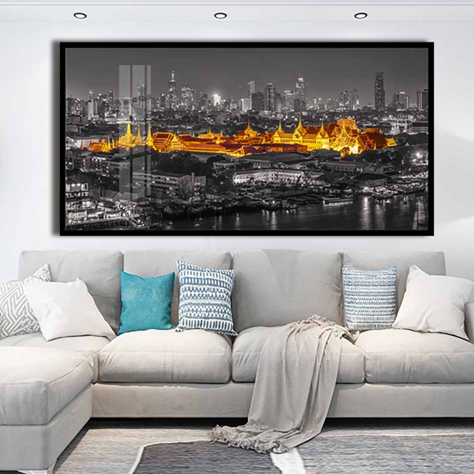 Tranh canvas treo tường Decor thành phố cách điệu - DC119