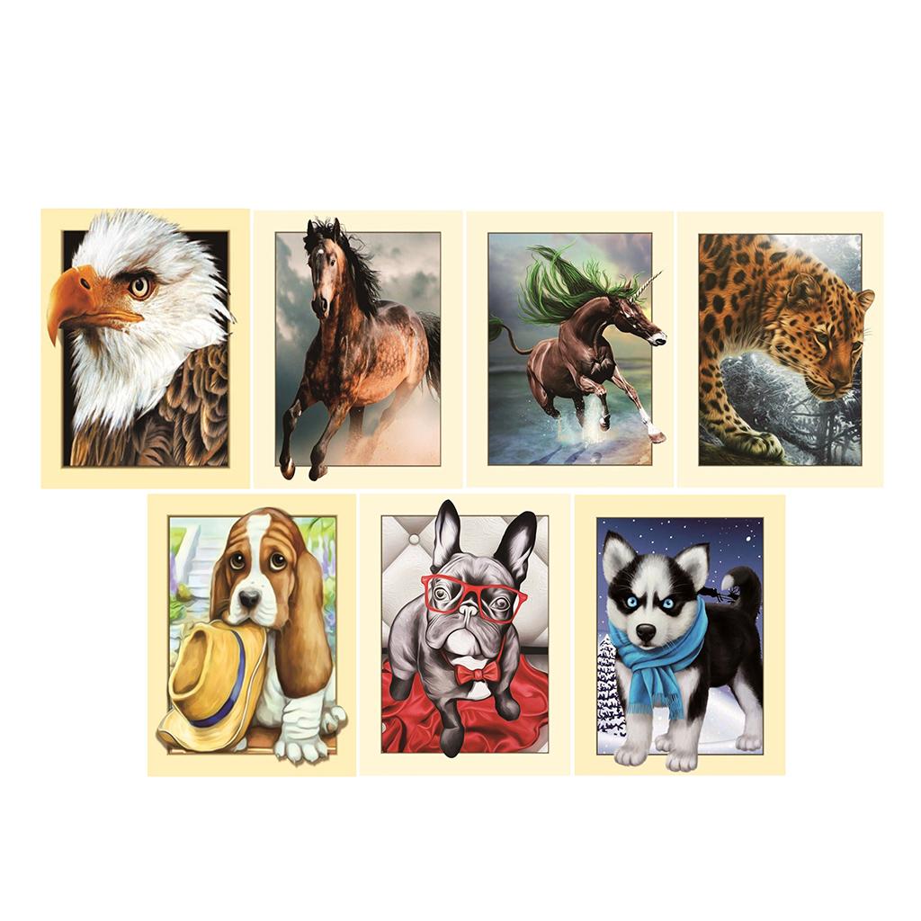 DIY Animal 5D Diamond Painting Embroidery Cross Stitch Art Kit