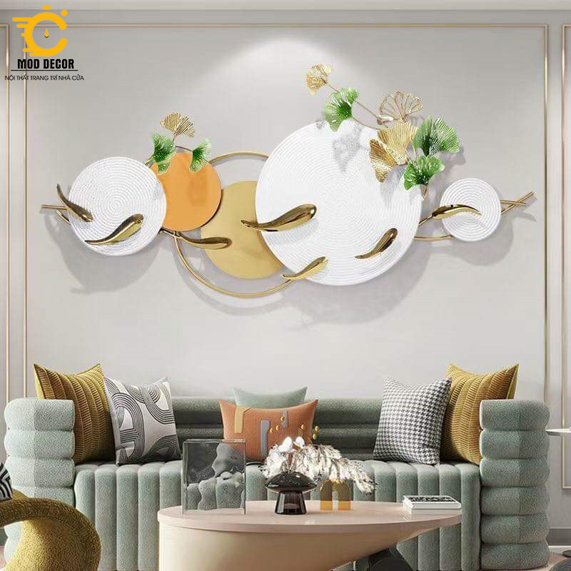 Tranh sắt treo tường trang trí MOD Decor, phong cách Bắc Âu nghệ thuật Lianzhang JJT mã 2393