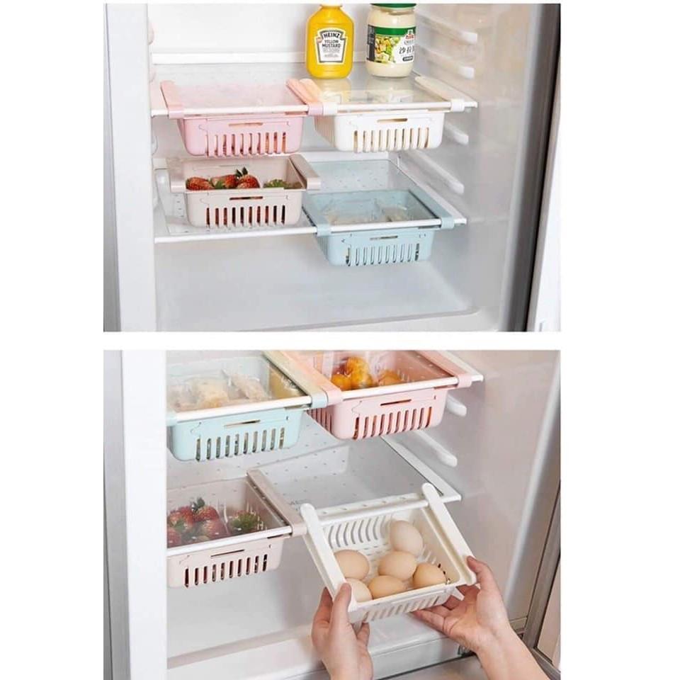 Sét 2 GIÁ RÚT GỌN NHỰA ĐỂ TỦ LẠNH