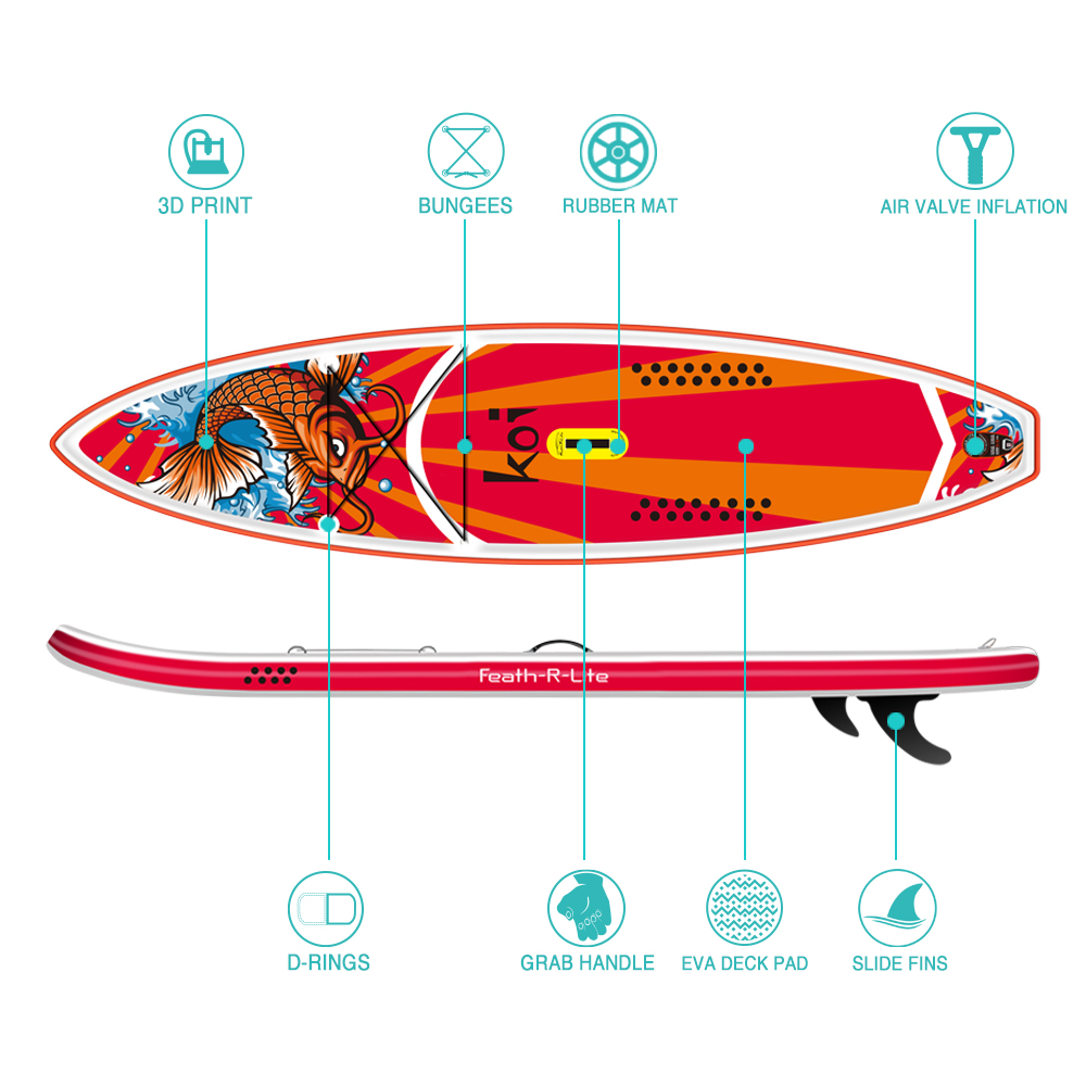 SUP KOI - Ván chèo đứng bơm hơi Funwater KOI - Thuyền SUP chính hãng