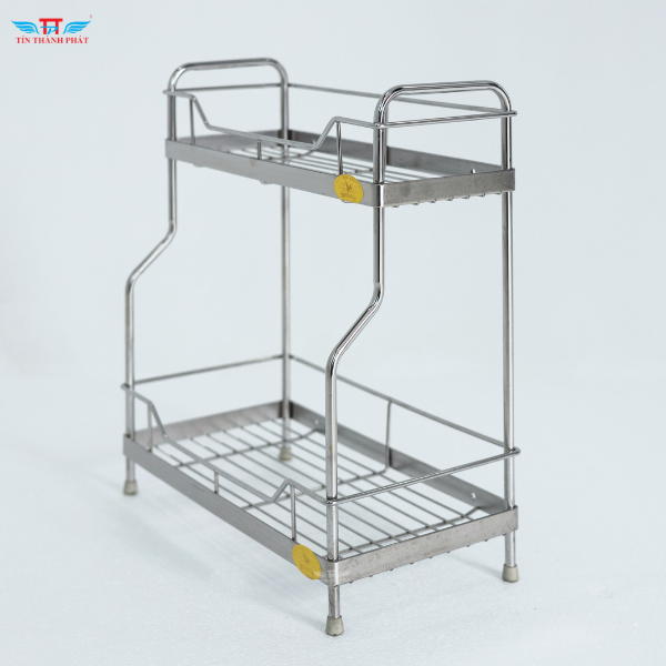 KỆ GIA VỊ 2 TẦNG INOX 304 TÍN THÀNH PHÁT