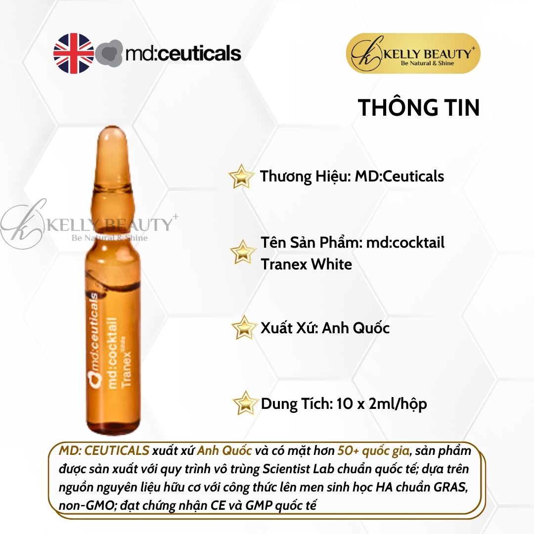 Tinh Chất Trắng Sáng Da MD:Cocktail Tranex White - MD:Ceuticals | Kelly Beauty