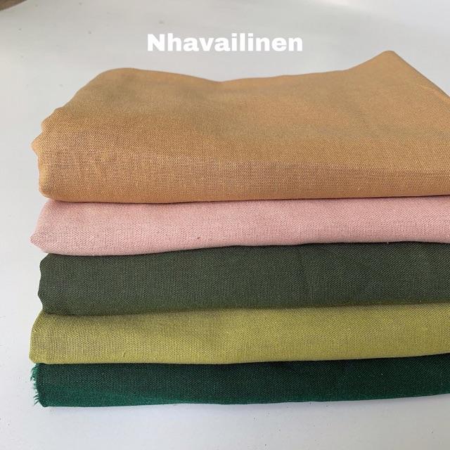 Vải linen bột tone trầm