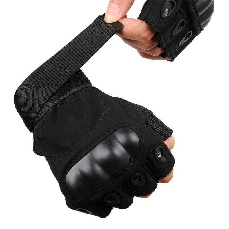 Găng tay chiến thuật ngoài trời Găng tay thể thao Airsoft Găng tay Half Fing Color: ArmyGreen Size: XL
