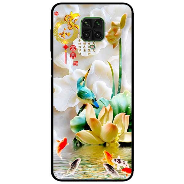 Ốp lưng dành cho Xiaomi Redmi Note 9s - Note 9 Pro - Note 9 Promax mẫu Chim Hoa TRắng