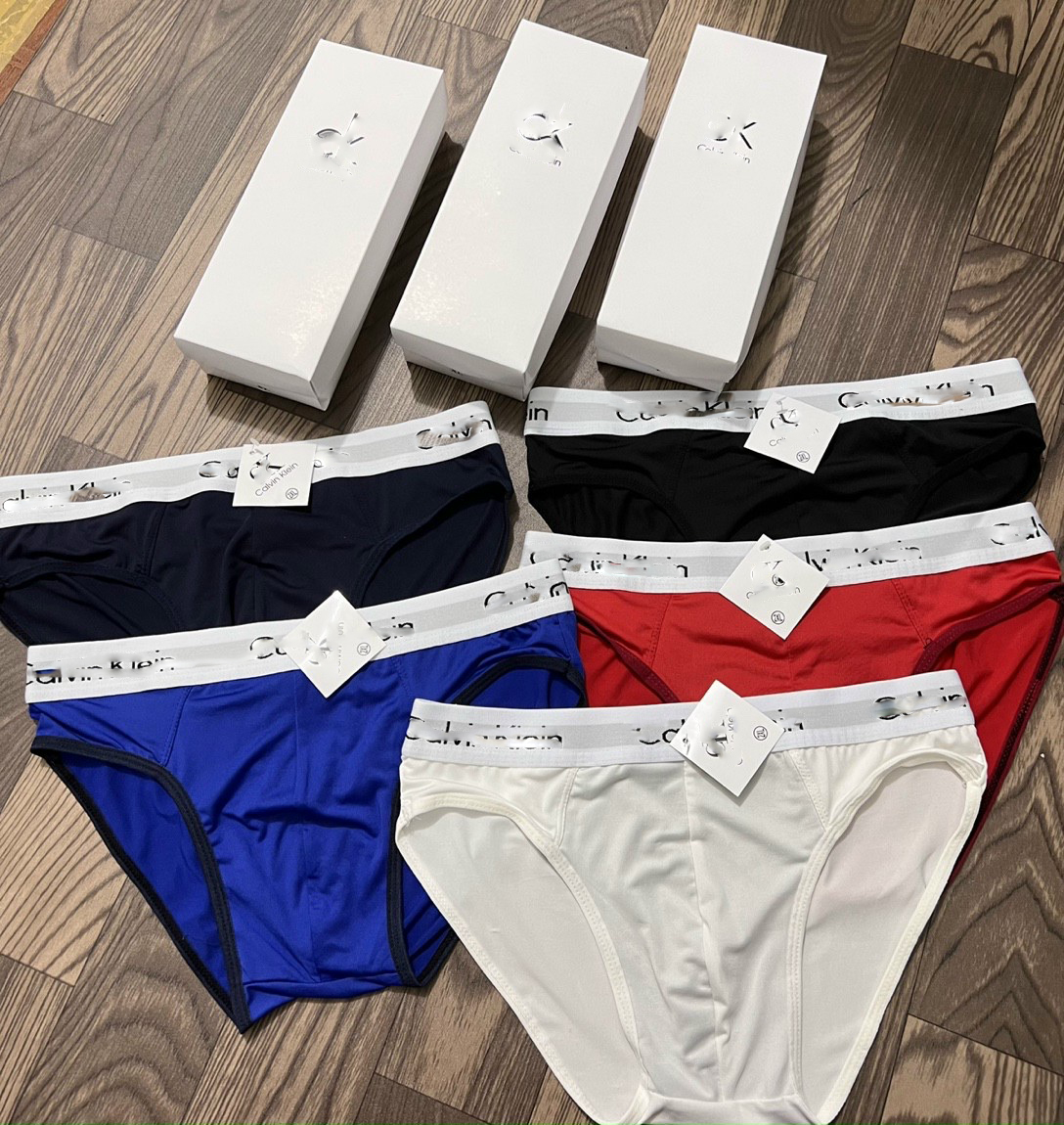 Combo 5 quần lót nam tam giác nhiều màu cotton cao cấp co dãn thấm hút tốt